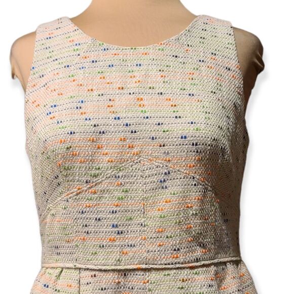 J. Crew Tweed Multi Color Sparkle Dress Size 4 - Picture 2 of 8